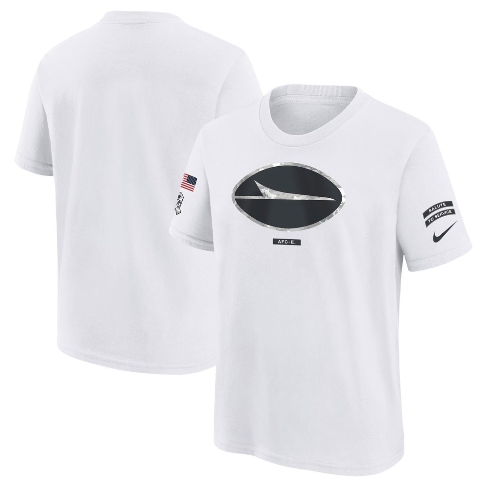 New Nike Youth New York Jets Short Sleeve Shirt Size Medium Salute to Service